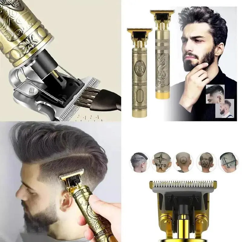 King Machine para Barba e Cabelo - Bateria Recarregável USB