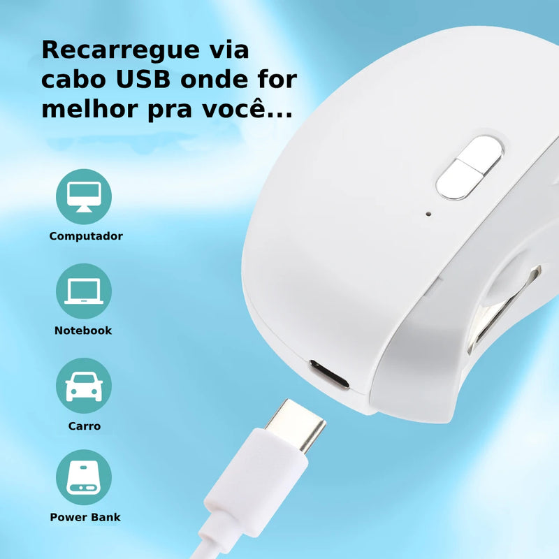 Angel Care - Cortador de Unhas Elétrico - Recarregável via USB