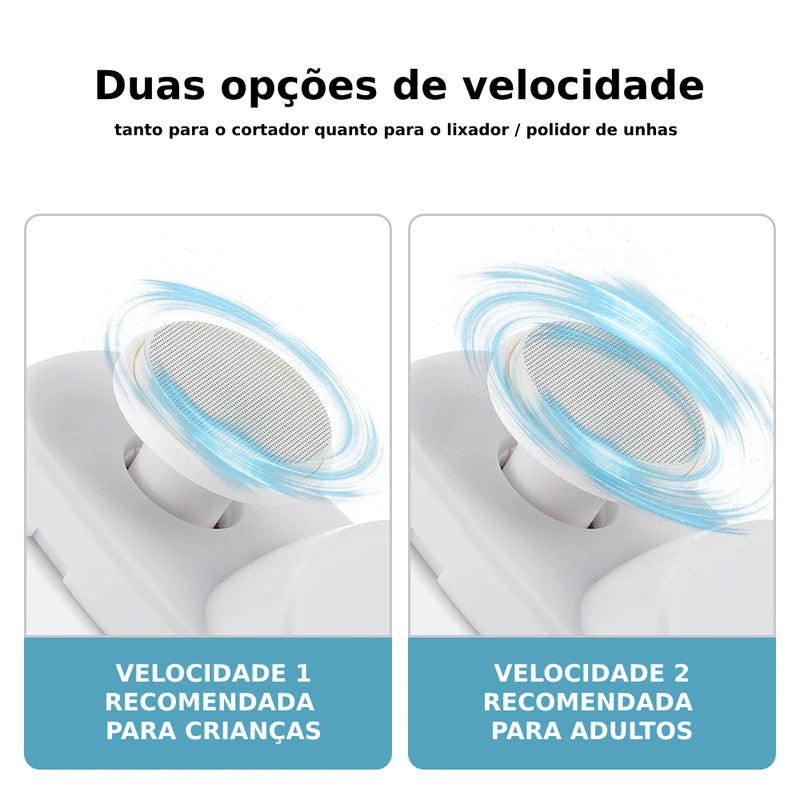 Angel Care - Cortador de Unhas Elétrico - Recarregável via USB