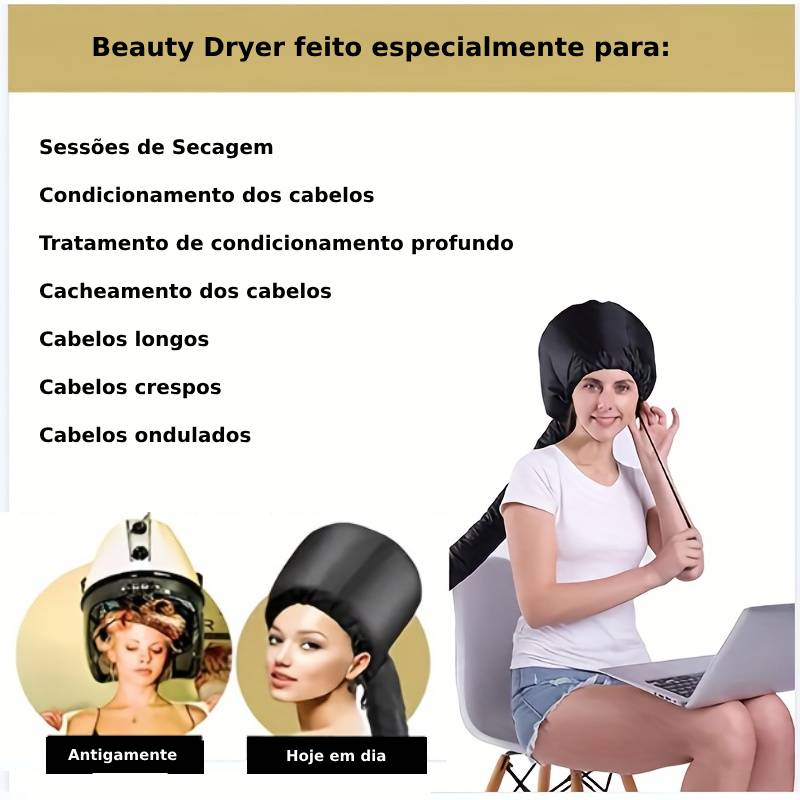 Difusor para Secador de Cabelo com Touca BeautyDryer